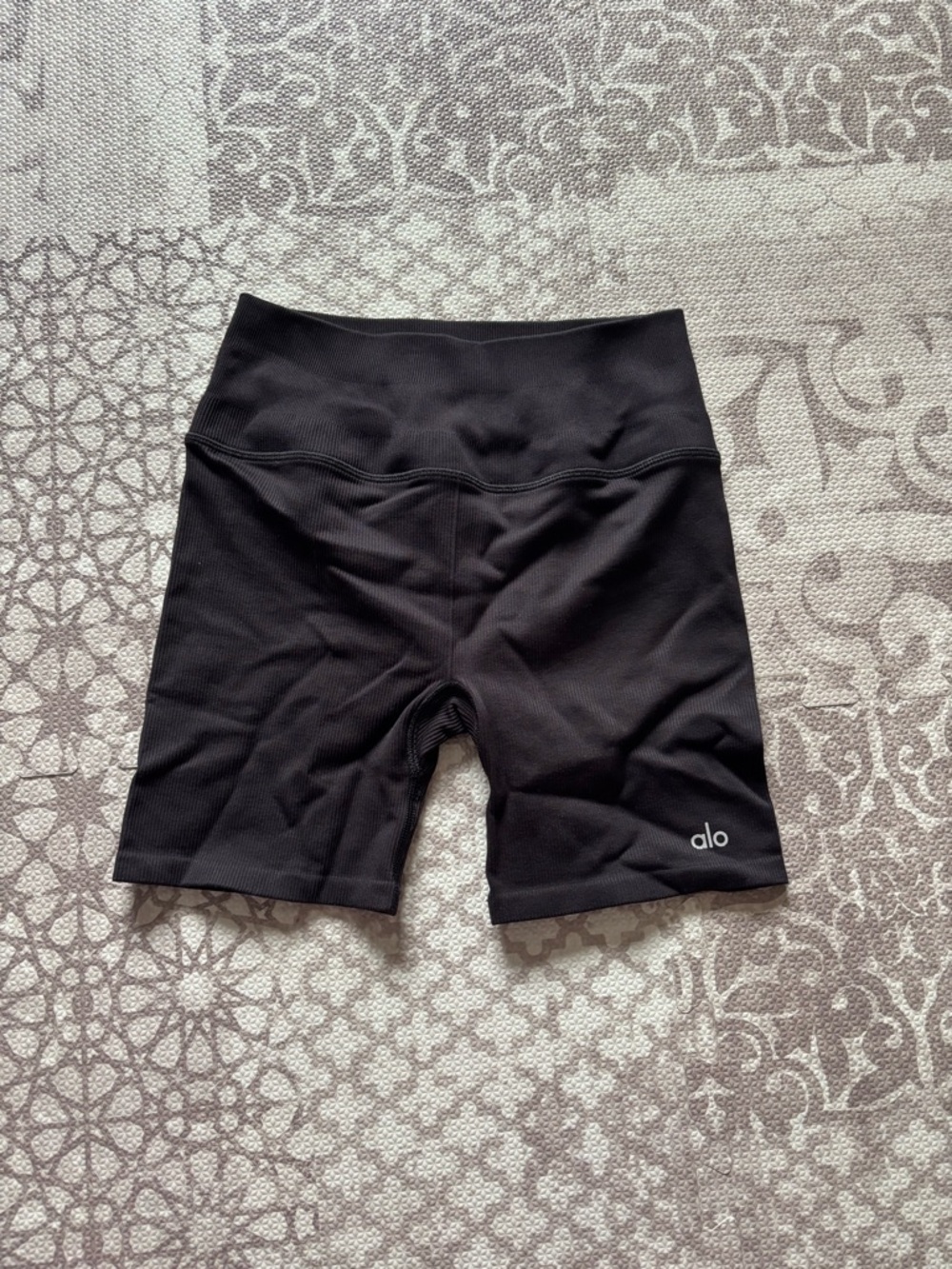 ALO Yoga Black High-Waist Bike Shorts